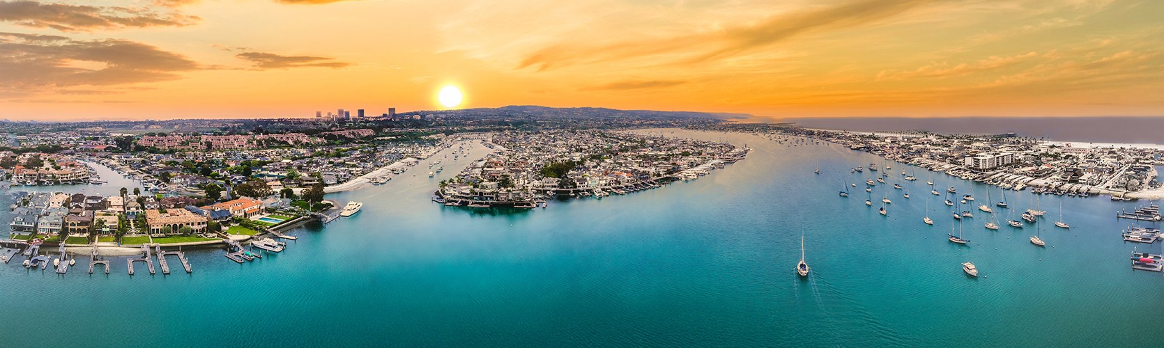 a city on a body of water
