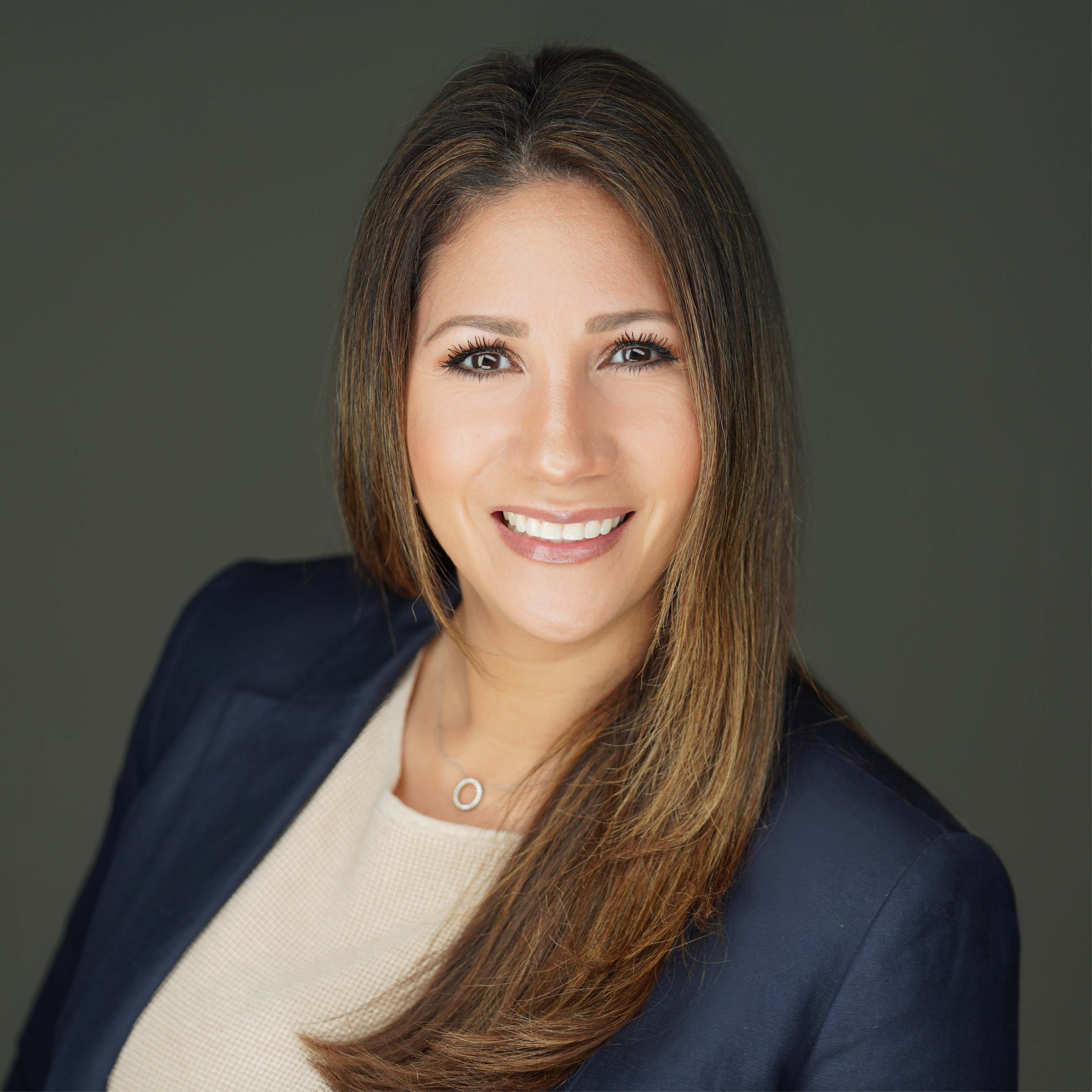 a woman smiling at camera