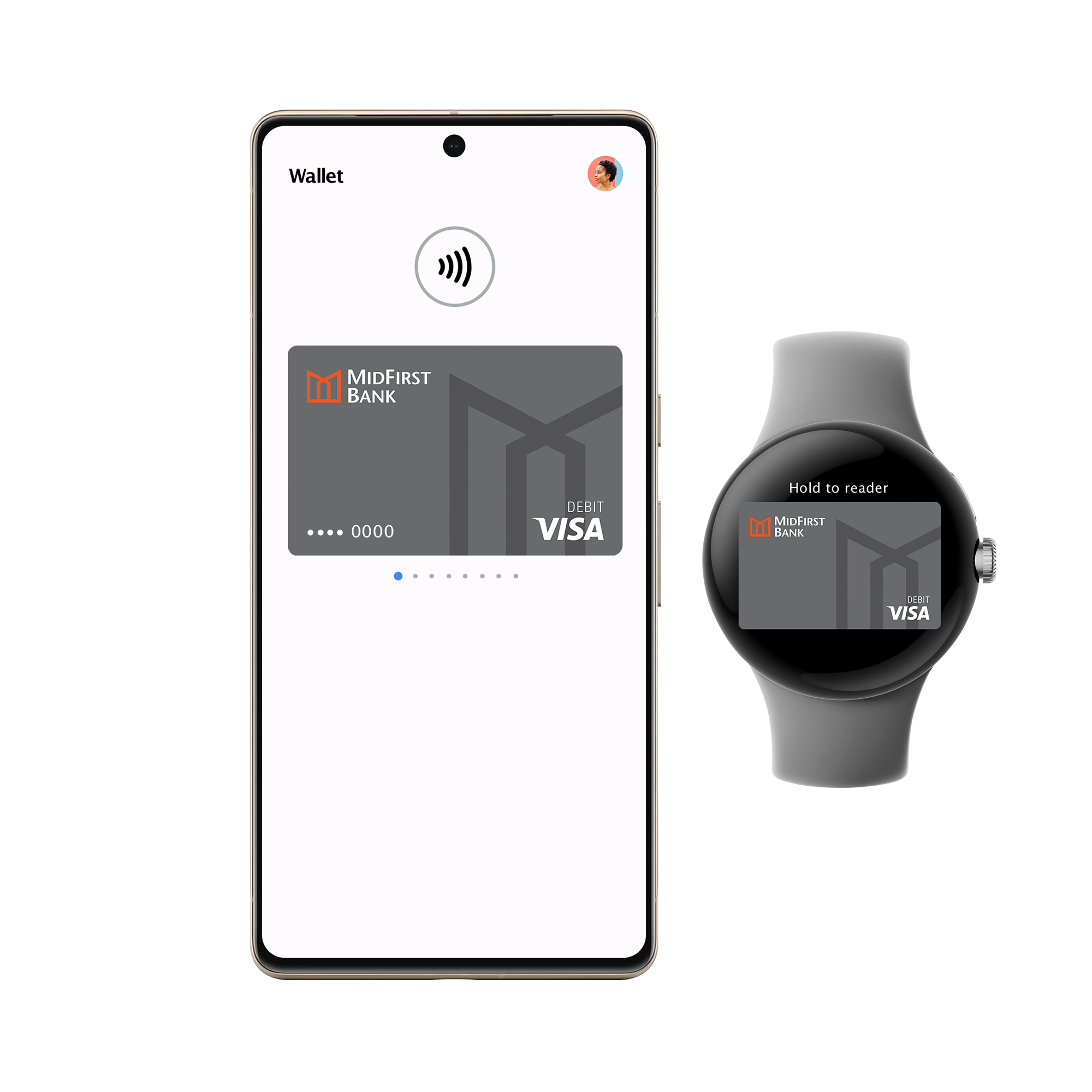 a smart watch and a smart phone