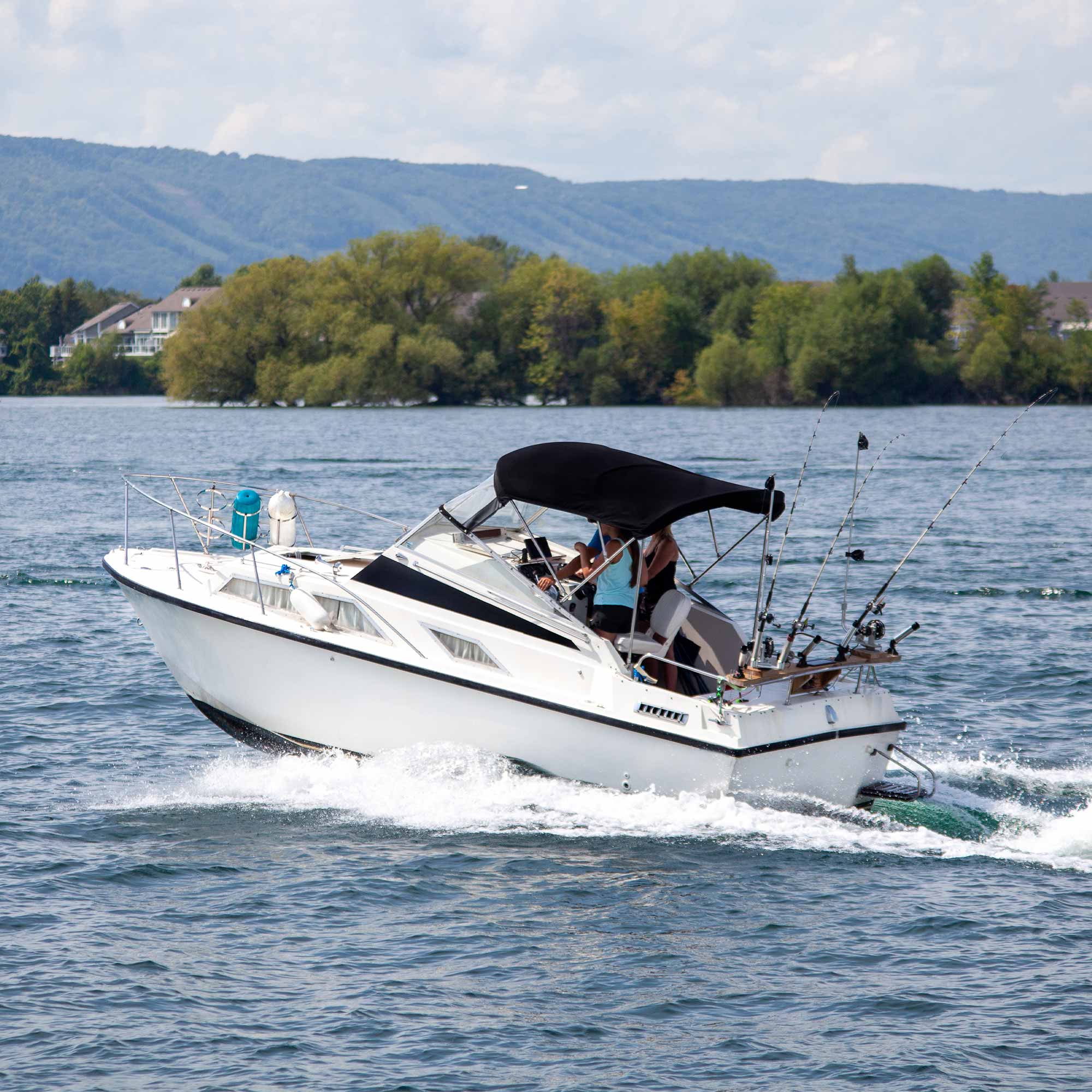 a boat on the water