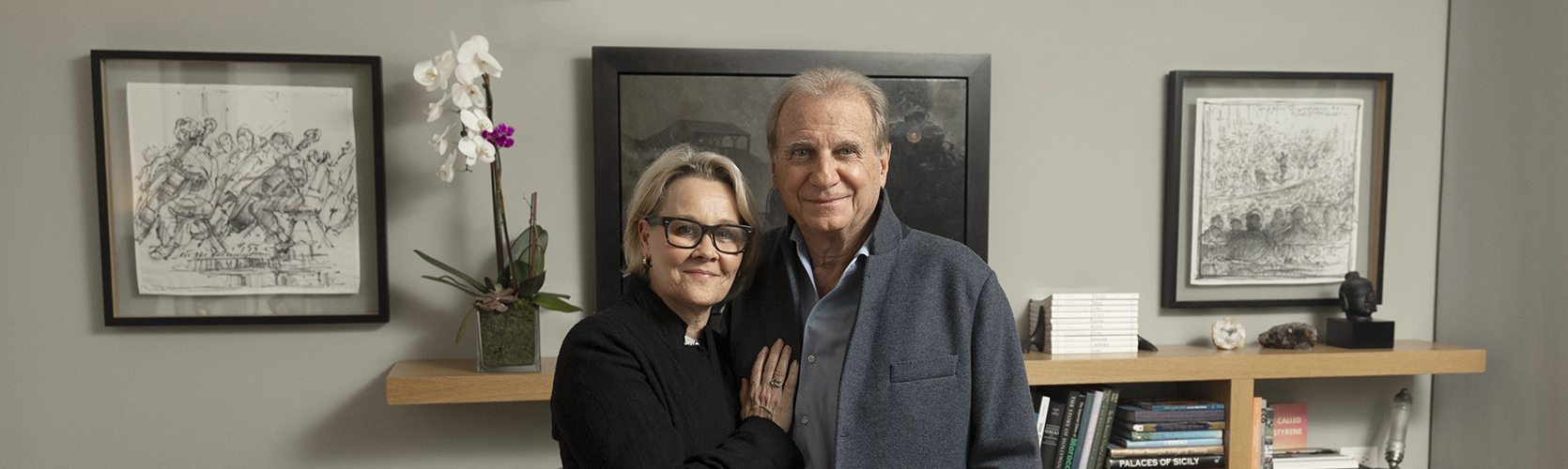 a man and woman posing for a picture